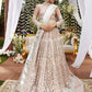 SFM0011 FLUORESCENT | Shamrock Premium Resplendent Luxury Wedding Collection 2021 | Unstitched Embroidered Organza Suits