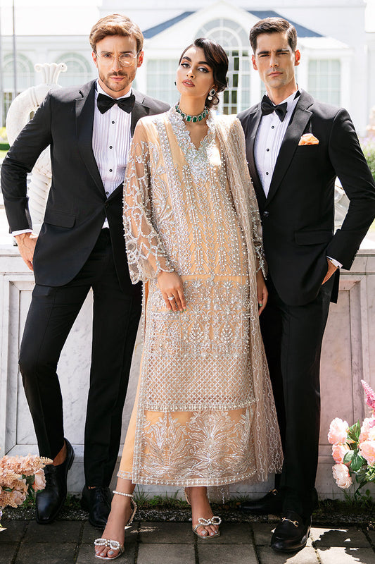 Isabelle TDL22-01 | Mushq Serendipity Trousseau De Luxe 2022 Luxury Wedding Collection | Embroidered Net Suits