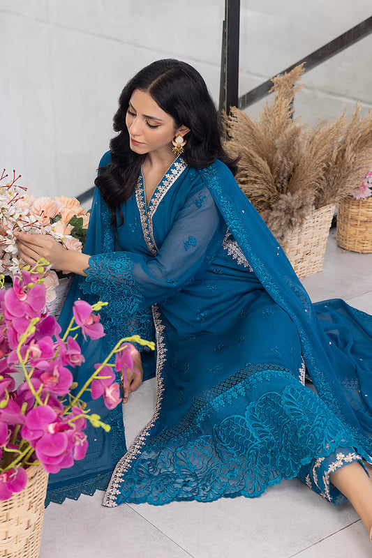 Snow Breeze |  Azure Ensembles Chiffon 3PCS 2023