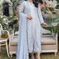 Snowy Dove | Azure Luxe Embroidered 3pcs Collections 2023