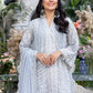 Snowy Dove | Azure Luxe Embroidered 3pcs Collections 2023