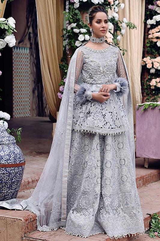 AMAL | Mushq Dhee Rani Trousseau De Luxe Luxury Wedding Collection 2021 | Unstitched Embroidered Net Suits