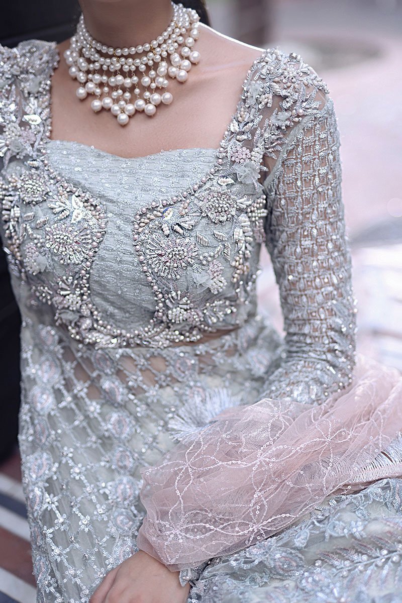 NADA | Mushq Dhee Rani Trousseau De Luxe Luxury Wedding Collection 2021 | Unstitched Embroidered Net Suits