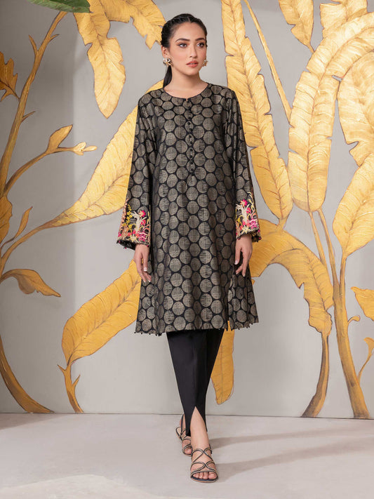Jacquard Shirt-Embroidered (Unstitched) | Lime Light Women Eid Collection 2023