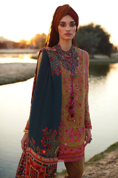 EL22-14 A (LYANNA)  | Elan Lawn 2022 | Unstitched Embroidered Lawn Suit