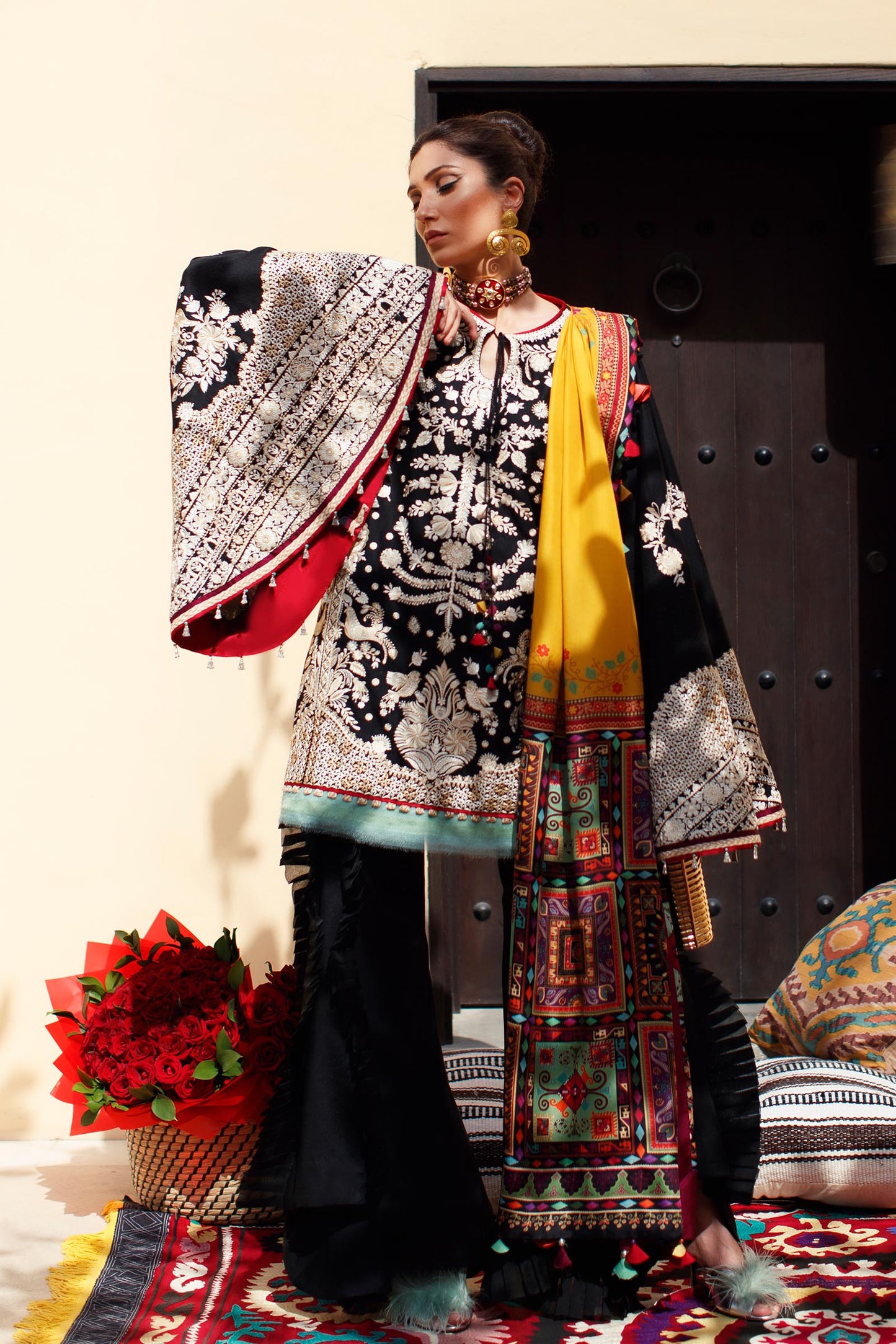EL22-14 B (LYANNA)  | Elan Lawn 2022 | Unstitched Embroidered Lawn Suit
