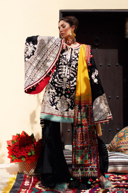 EL22-14 B (LYANNA)  | Elan Lawn 2022 | Unstitched Embroidered Lawn Suit