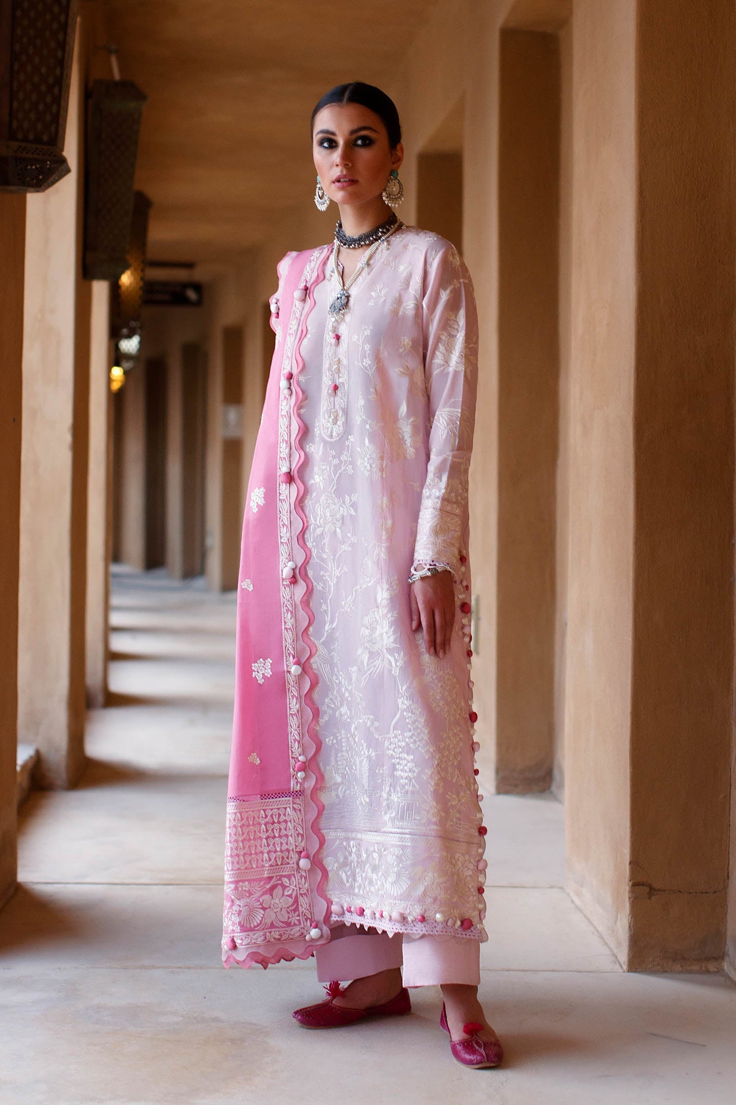 FERESHTEH (ZL22-01 A) | Zaha Summer Lawn Collection 2022 | Unstitched Embroidered Lawn Suits