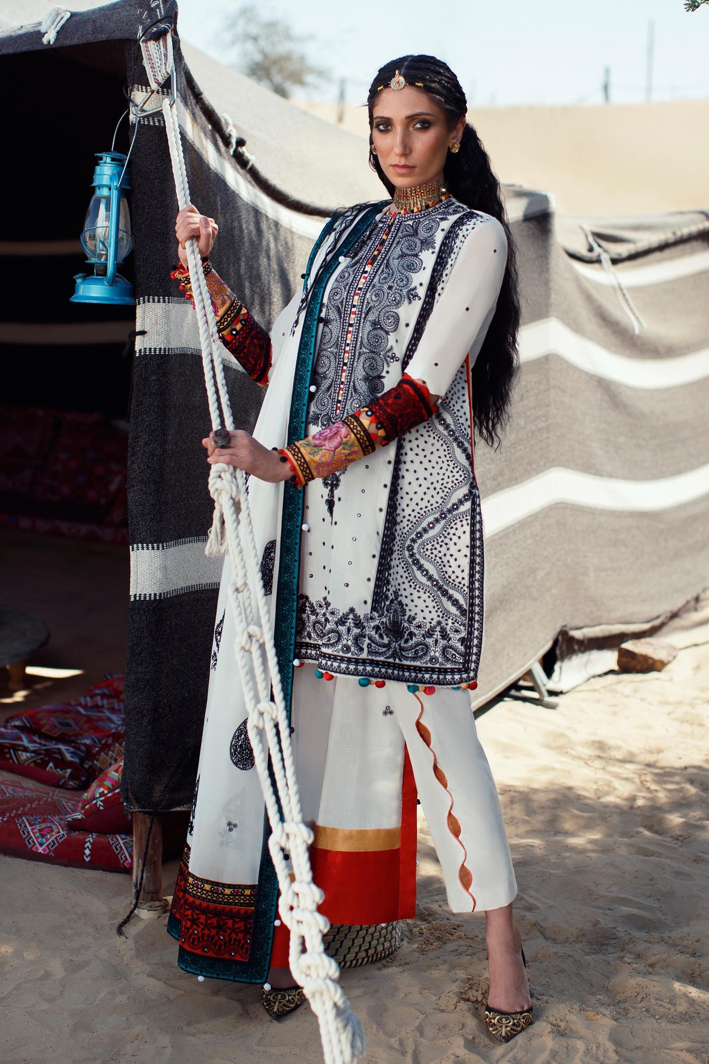EL22-05 A (REEM)  | Elan Lawn 2022 | Unstitched Embroidered Lawn Suit