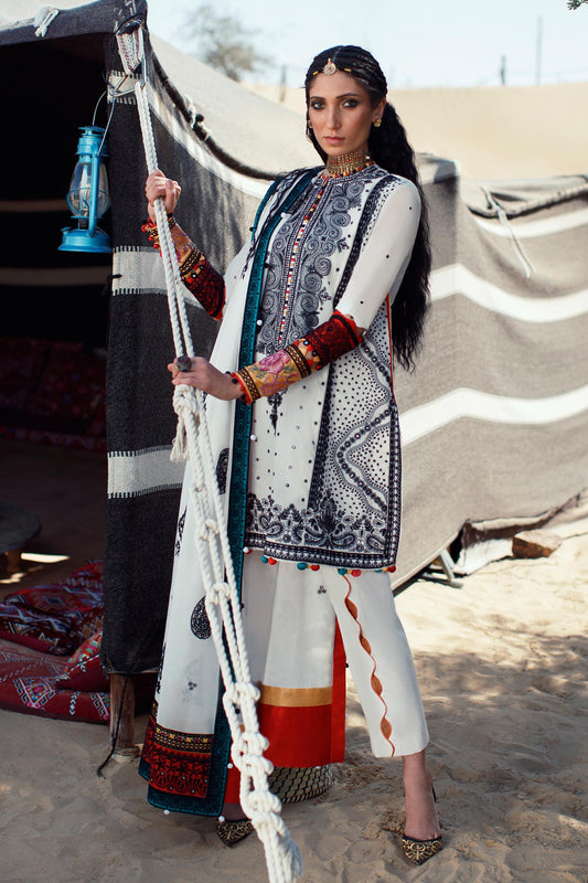 EL22-05 A (REEM)  | Elan Lawn 2022 | Unstitched Embroidered Lawn Suit