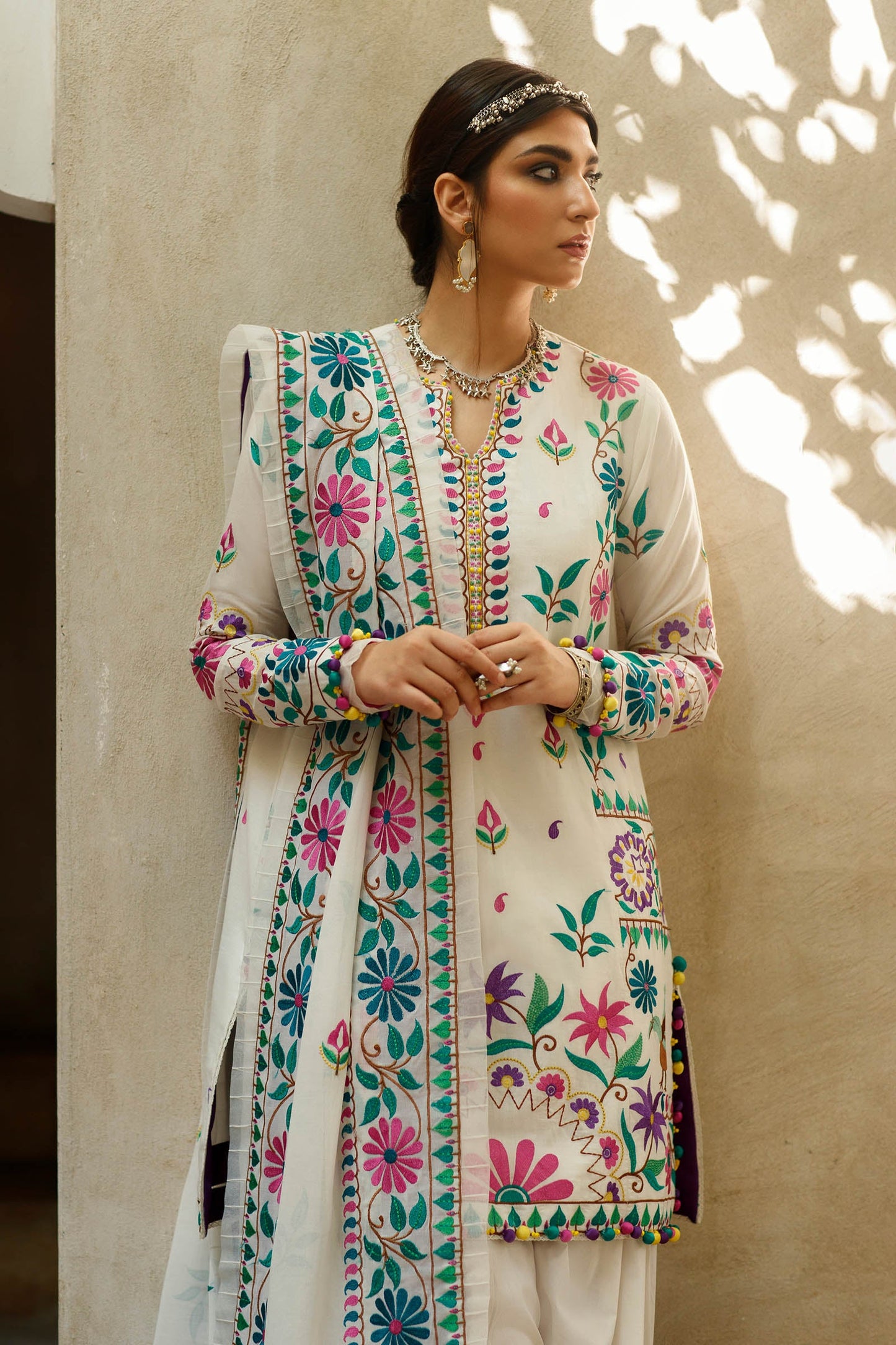URSIYA (ZL22-07 B) | Zaha Summer Lawn Collection 2022 | Unstitched Embroidered Lawn Suits