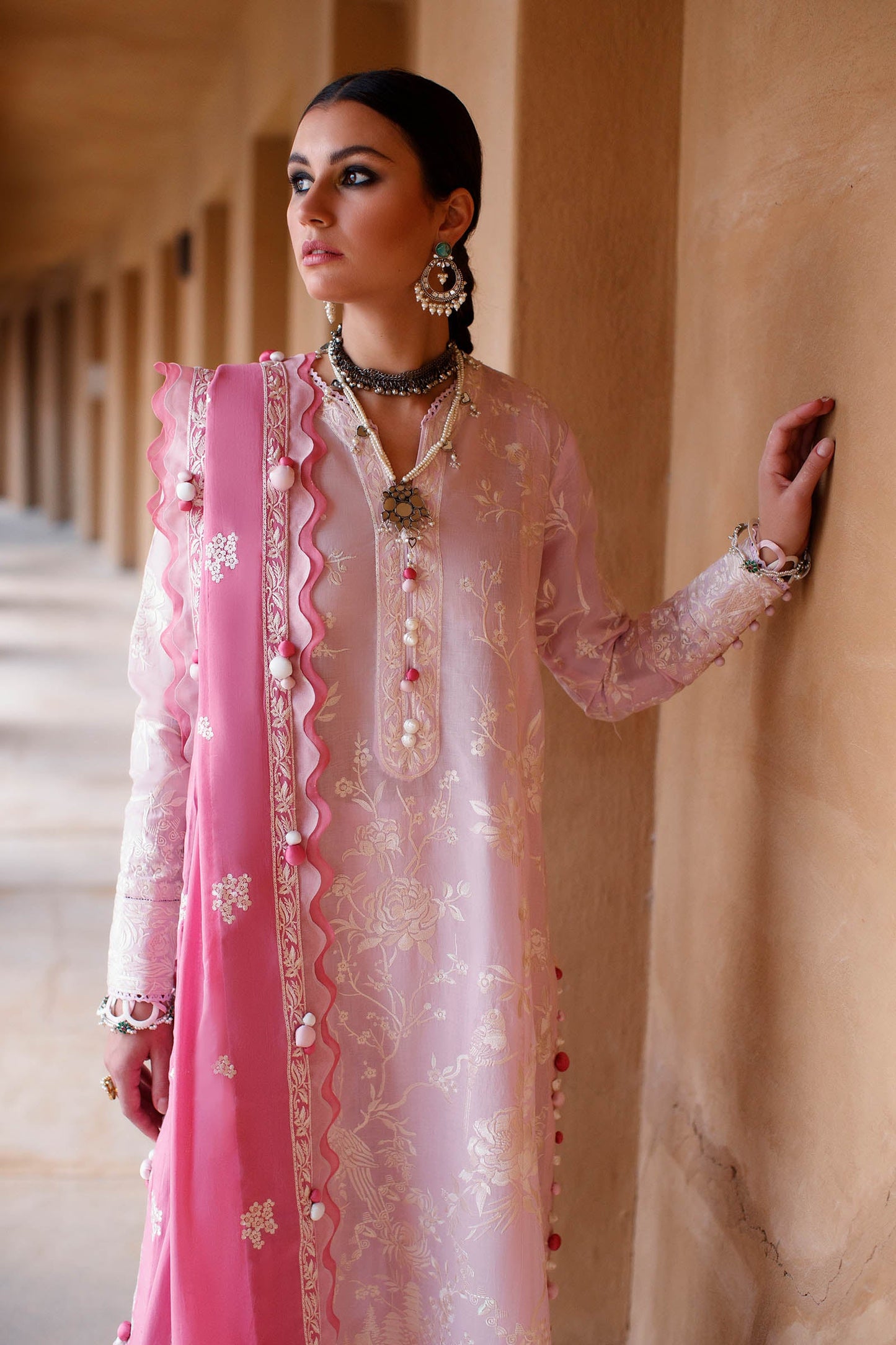 FERESHTEH (ZL22-01 A) | Zaha Summer Lawn Collection 2022 | Unstitched Embroidered Lawn Suits