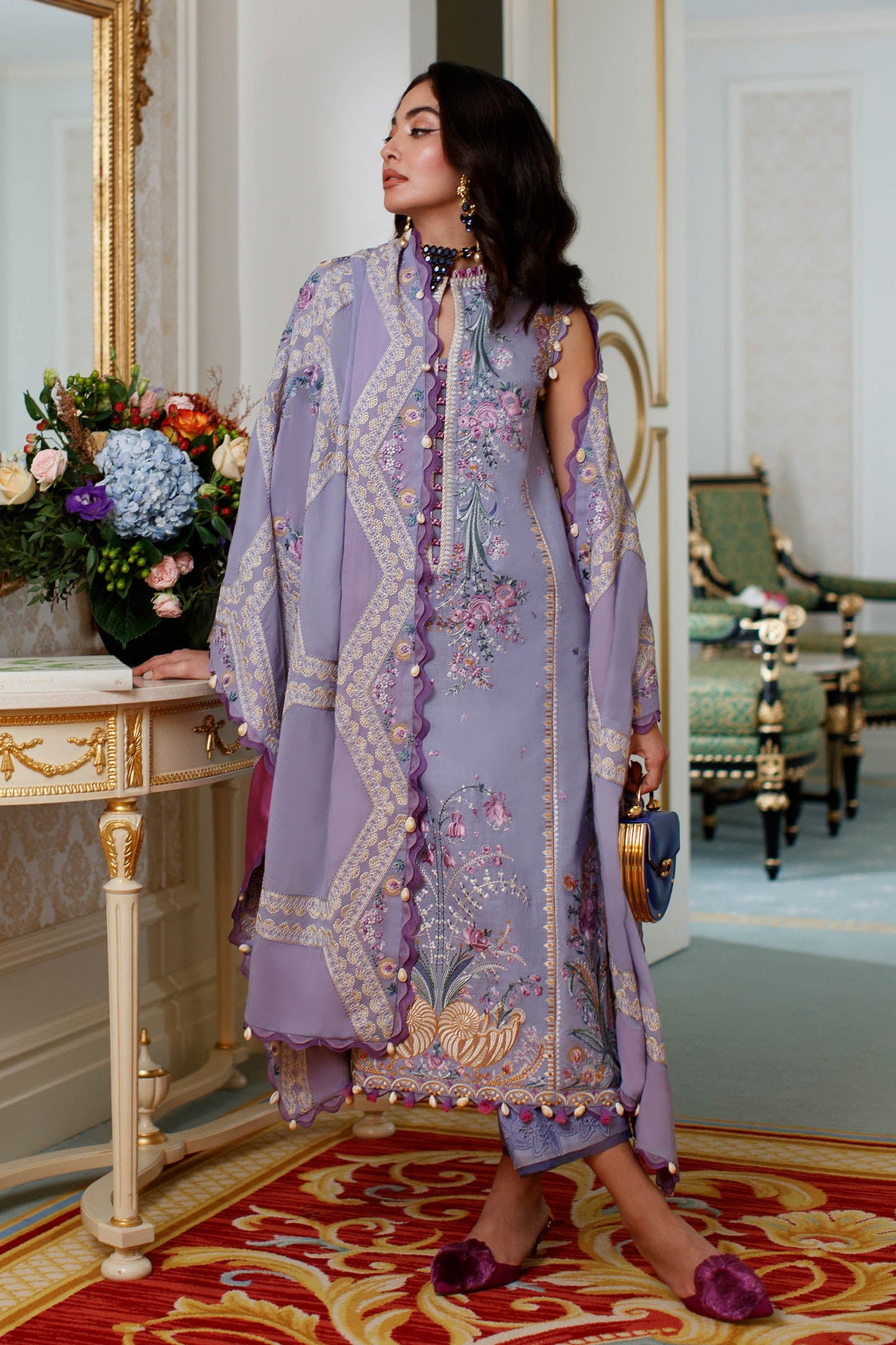 EL22-12 B (AIREEN)  | Elan Lawn 2022 | Unstitched Embroidered Lawn Suit