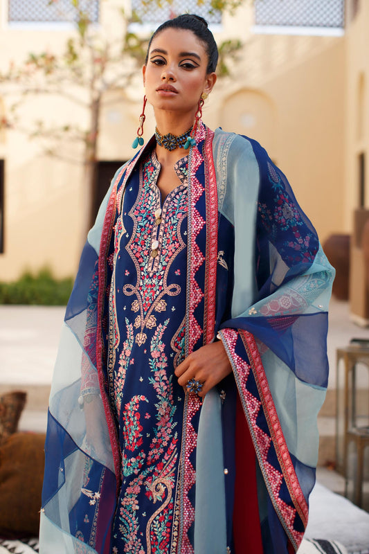 EL22-06 B (ELNAZ)  | Elan Lawn 2022 | Unstitched Embroidered Lawn Suit