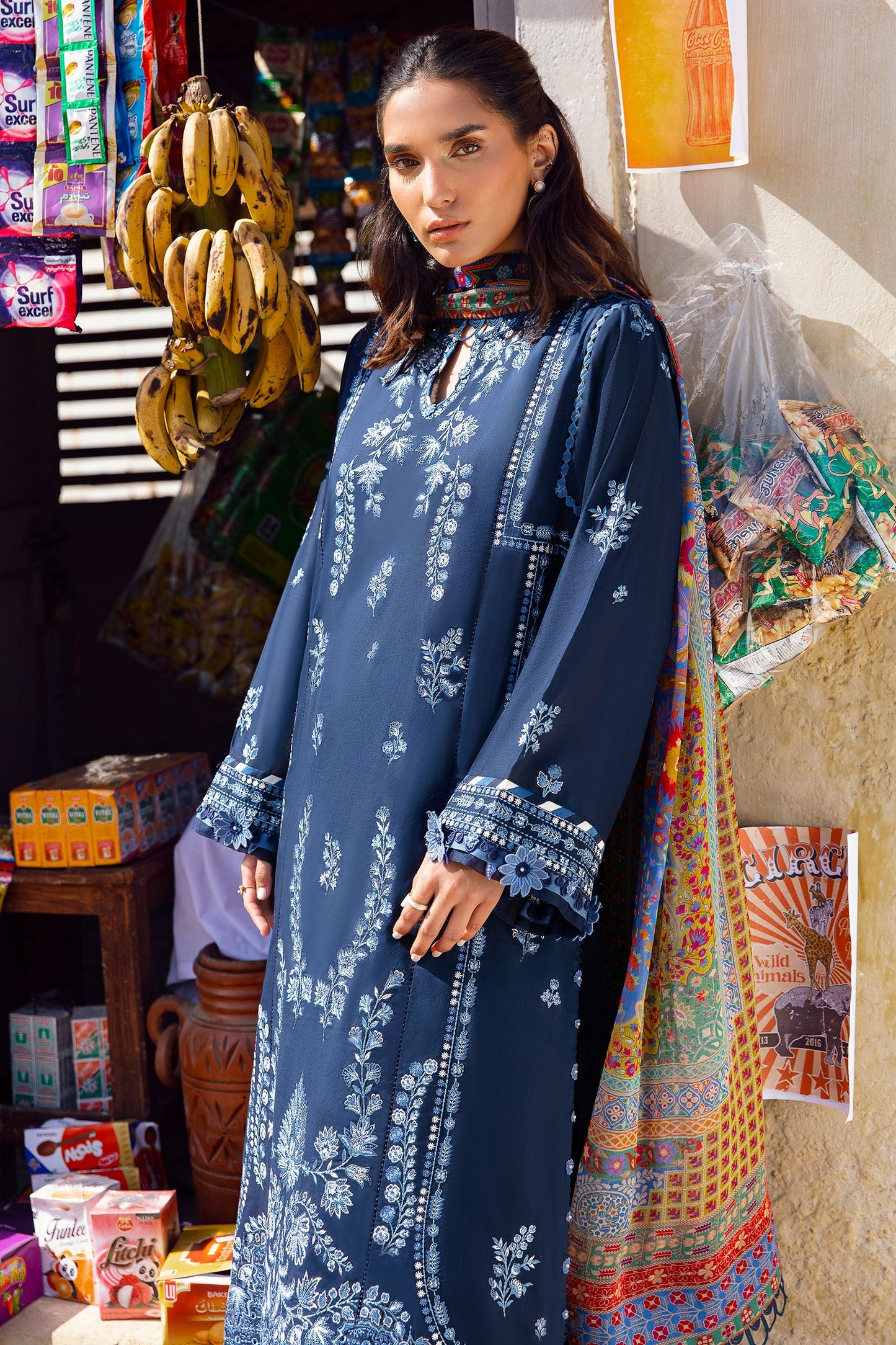 EIRA (ZL23-10 A) | Zaha Lawn Collection 2023 | Embroidered Unstitched Lawn Suits