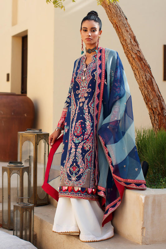 EL22-06 B (ELNAZ)  | Elan Lawn 2022 | Unstitched Embroidered Lawn Suit