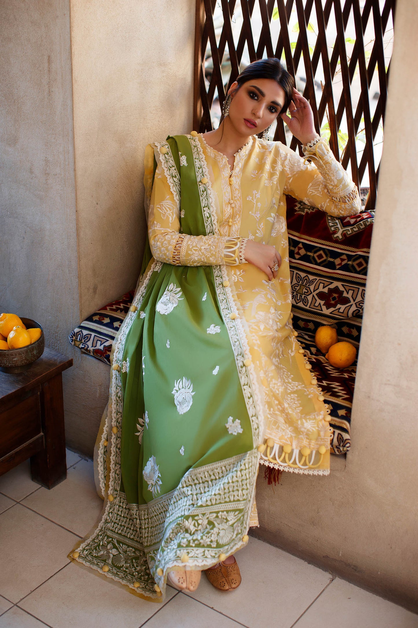 FERESHTEH (ZL22-01 B) | Zaha Summer Lawn Collection 2022 | Unstitched Embroidered Lawn Suits