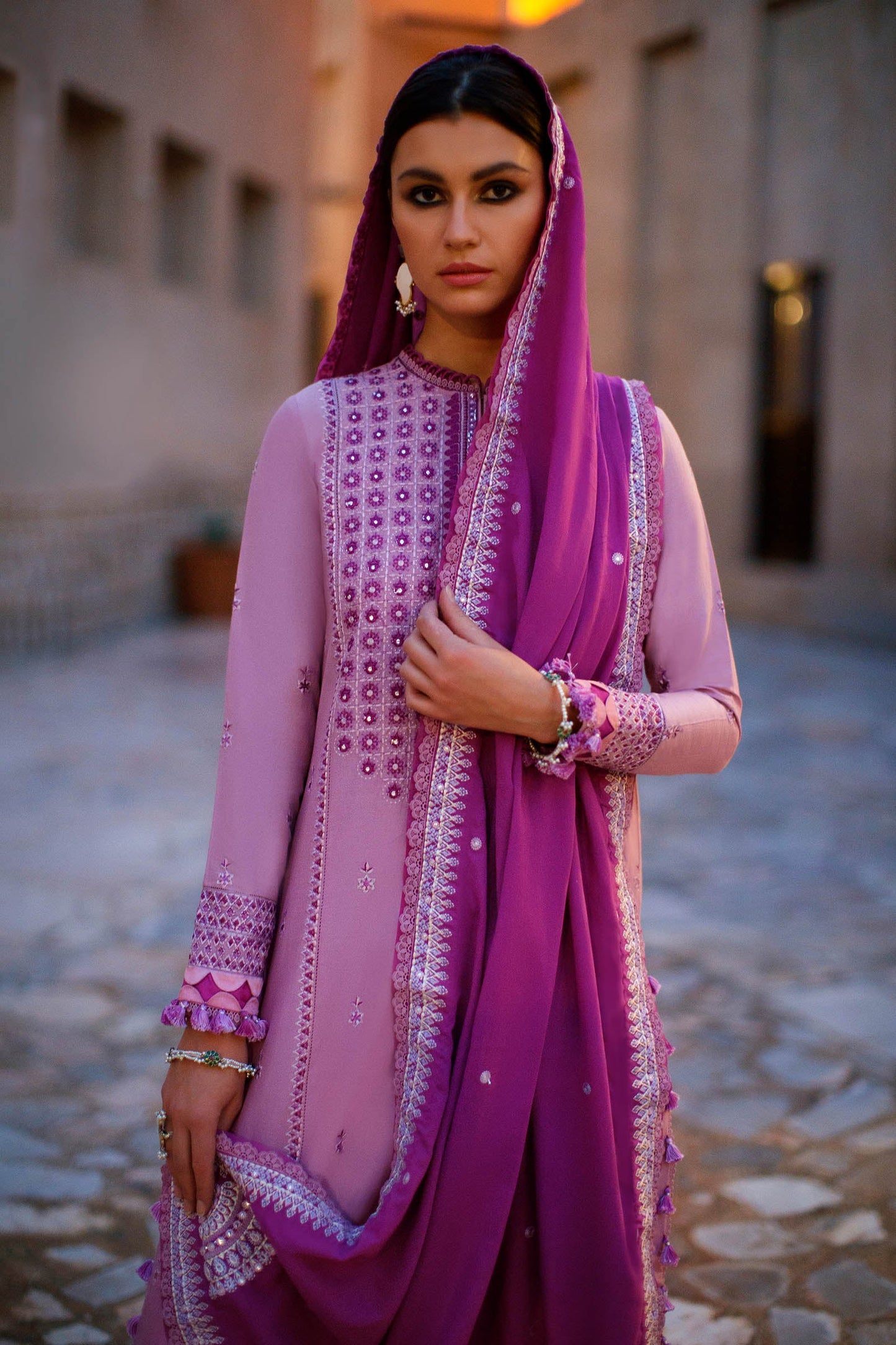 FEZEH (ZL22-02 B) | Zaha Summer Lawn Collection 2022 | Unstitched Embroidered Lawn Suits