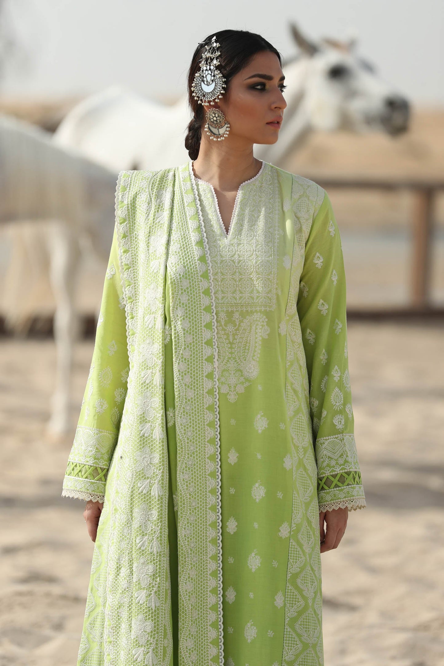 PARISA (ZL22-03 A) | Zaha Summer Lawn Collection 2022 | Unstitched Embroidered Lawn Suits