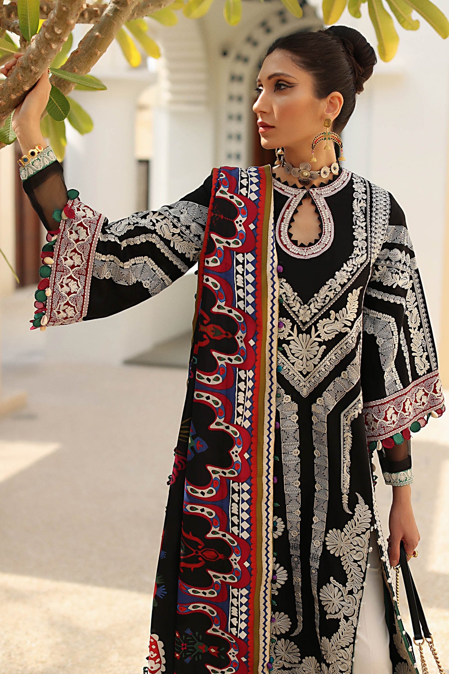 EL22-03 B (QISTINA)  | Elan Lawn 2022 | Unstitched Embroidered Lawn Suit