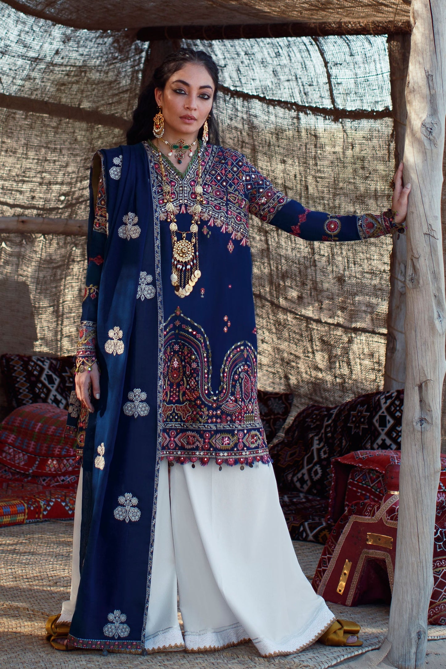 EL22-07 B (ZEINA)  | Elan Lawn 2022 | Unstitched Embroidered Lawn Suit