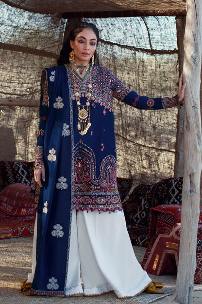 EL22-07 B (ZEINA)  | Elan Lawn 2022 | Unstitched Embroidered Lawn Suit