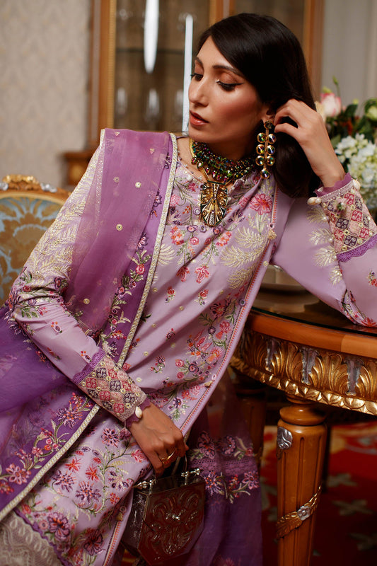EL22-11 A (NEZIHA)  | Elan Lawn 2022 | Unstitched Embroidered Lawn Suit