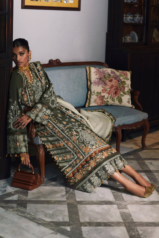 ARSIN (EW22-10) | Elan Winter Embroidered Collection | Unstitched Slub Khaddar Suits
