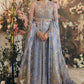 AREZOU (ZC22-02)  | Zaha Gossamer Collection 2022 | Unstitched Embroidered Net Suit