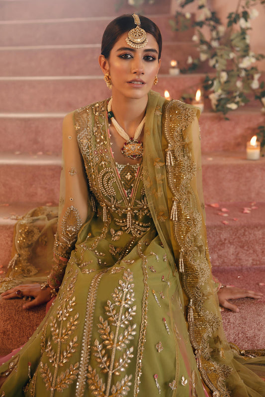 MEHZEBEEN (ZC22-04)  | Zaha Gossamer Collection 2022 | Unstitched Embroidered Net Suit