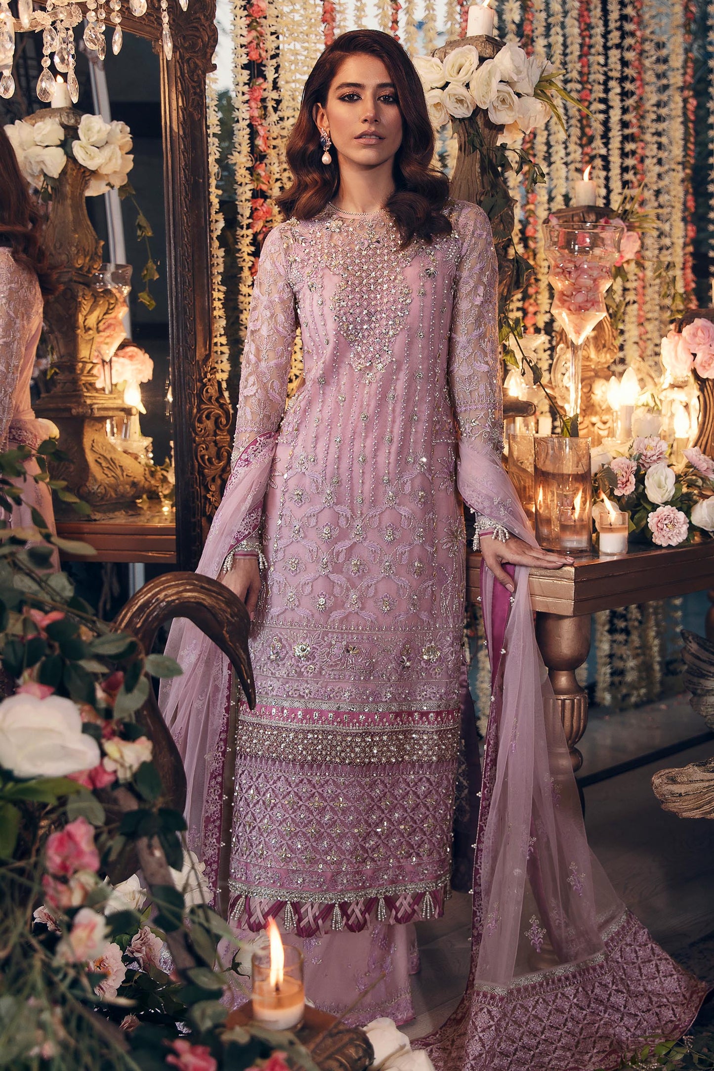 NAZANIN (ZC22-06)  | Zaha Gossamer Collection 2022 | Unstitched Embroidered Net Suit