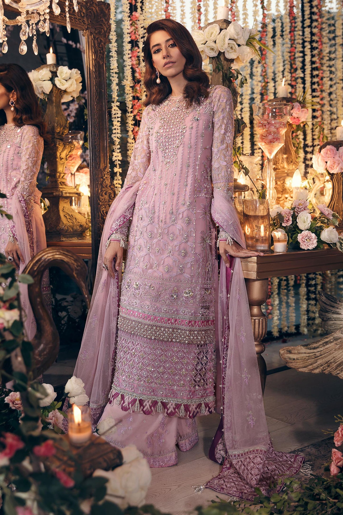 NAZANIN (ZRW-20739) | Zaha Gossamer RTW Collection 2022 | Stitched Embellished Suits
