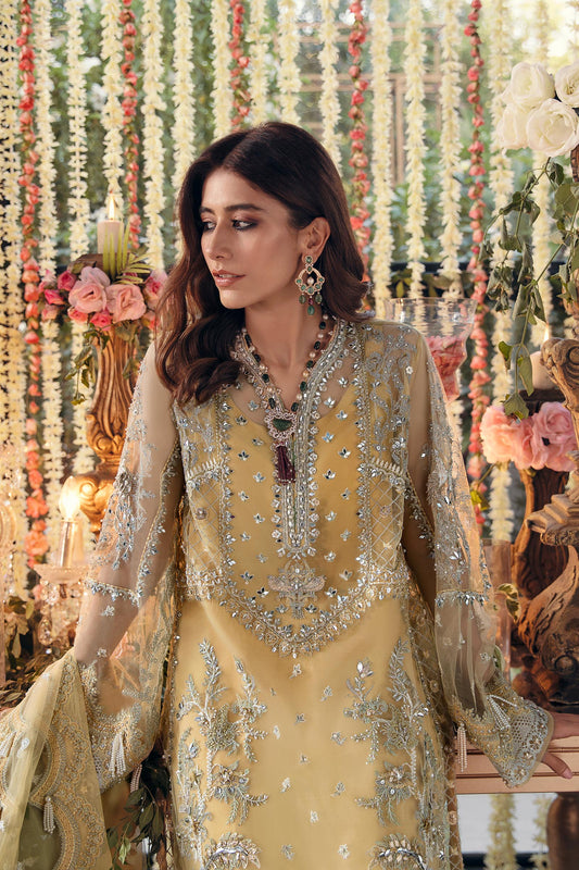 ASTRELLA (ZC22-05)  | Zaha Gossamer Collection 2022 | Unstitched Embroidered Net Suit