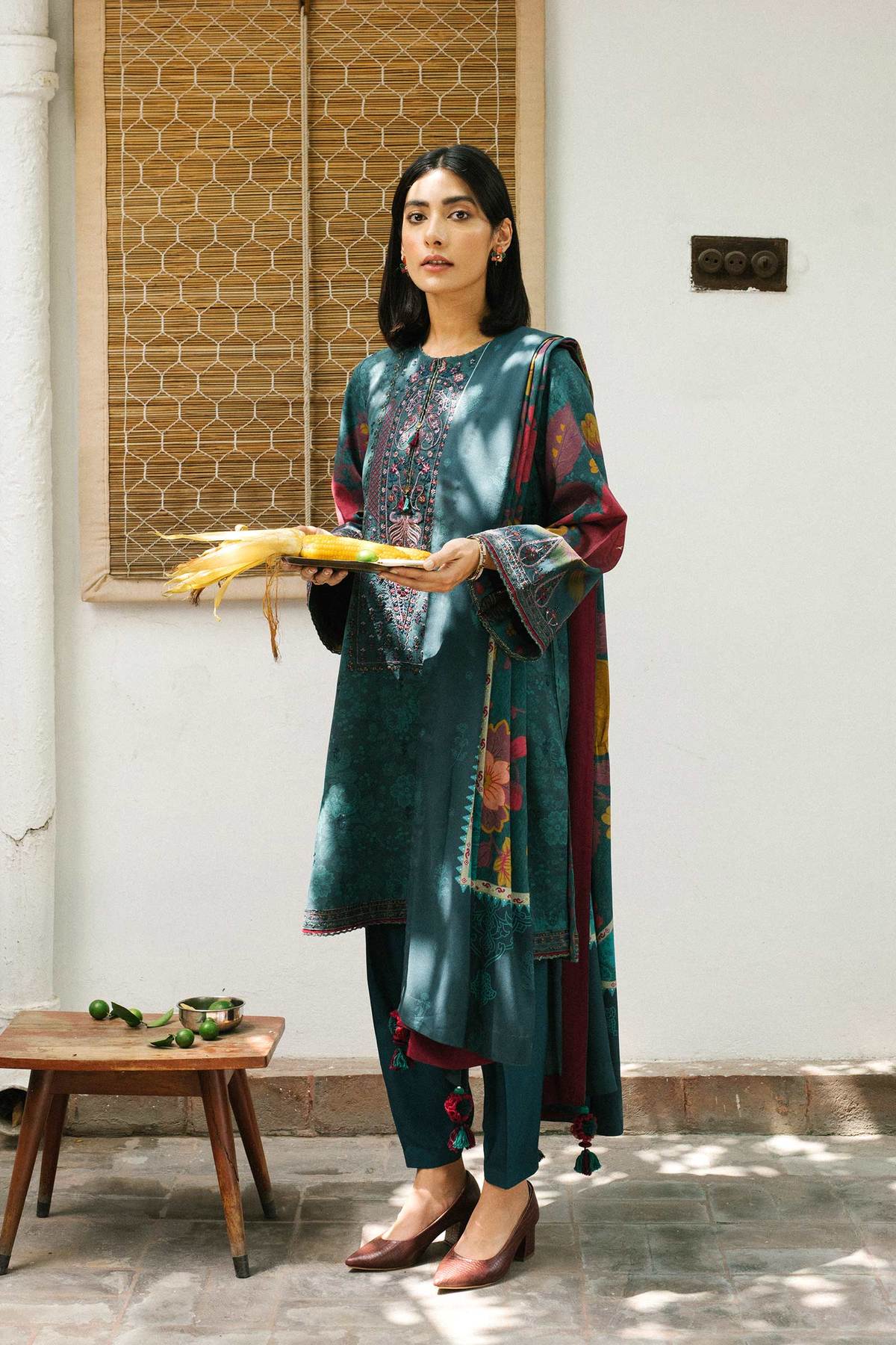 ZW21-4B |  Zara Shahjahan Coco Winter 2021 Collection | Unstitched Embroidered linen Suits