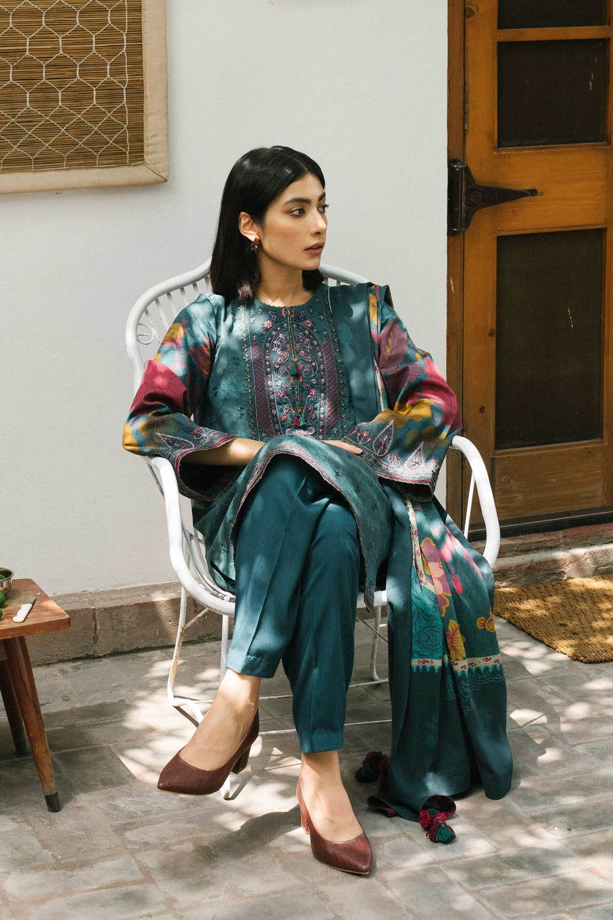 ZW21-4B |  Zara Shahjahan Coco Winter 2021 Collection | Unstitched Embroidered linen Suits