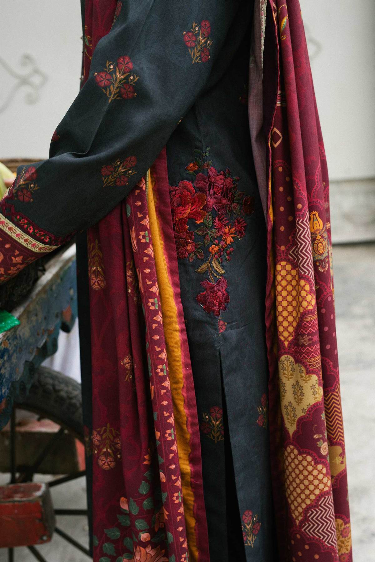 ZW21-5A |  Zara Shahjahan Coco Winter 2021 Collection | Unstitched Embroidered linen Suits