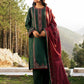 ZW22-2A | Zara Shahjahan Coco Winter Collection 2022 | Unstitched Embroidered Khaddar Linen  Suits