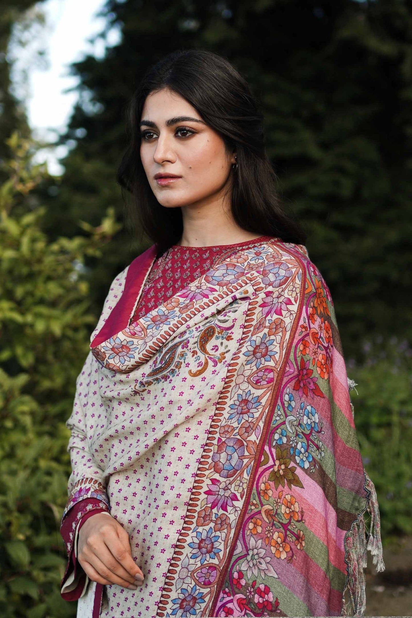 ZW22-3B | Zara Shahjahan Coco Winter Collection 2022 | Unstitched Embroidered Khaddar Linen  Suits