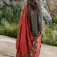 ZW22-7A | Zara Shahjahan Coco Winter Collection 2022 | Unstitched Embroidered Khaddar Linen  Suits