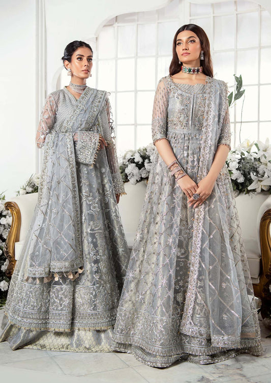 Wedding Festive '22 - Look 07 |  AIK Atelier Wedding Festive Unstitched Luxury Collection 2022 | Embroidered Net Organza Suits