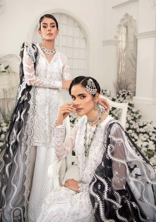 Wedding Festive '22 - Look 09 |  AIK Atelier Wedding Festive Unstitched Luxury Collection 2022 | Embroidered Net Organza Suits