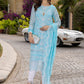 Aqua Stone | Azure Luxe Embroidered 3pcs Collections 2023