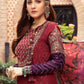 Unstitched Sateen CST-401-Maroon | MariaB Sateen Cotton Collection 2021 | Unstitched Embroidered Cotton Satin Suits