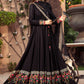 Unstitched Sateen CST-403.-Black | MariaB Sateen Cotton Collection 2021 | Unstitched Embroidered Cotton Satin Suits