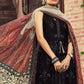 Unstitched Sateen CST-408-Black | MariaB Sateen Cotton Collection 2021 | Unstitched Embroidered Cotton Satin Suits