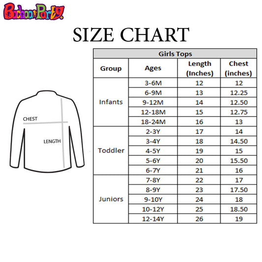 Infant Girls Top Denim Rainbow EMB - Mid Blue | Bachaa Party Baby Clothes Girls Tops & T-Shirts