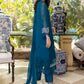 Glamour Glow | Azure Luxe Embroidered 3pcs Collections 2023