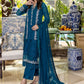 Glamour Glow | Azure Luxe Embroidered 3pcs Collections 2023