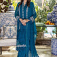 Glamour Glow | Azure Luxe Embroidered 3pcs Collections 2023