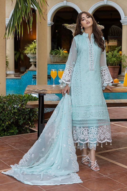 Ice Green | Azure Luxe Embroidered 3pcs Collections 2023